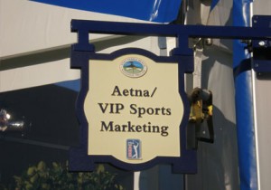 2008 VIP Private Hospitality Chalet at Pebble Beach - Welcome Sign   